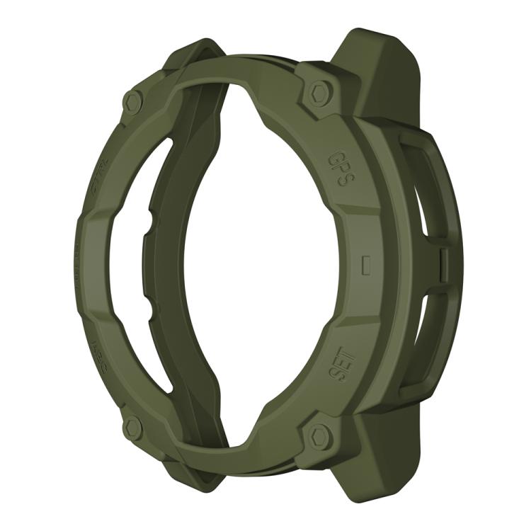 For Garmin Instinct 3 Solar 50mm Half Coverage Hollow TPU Armor Watch Protective Case