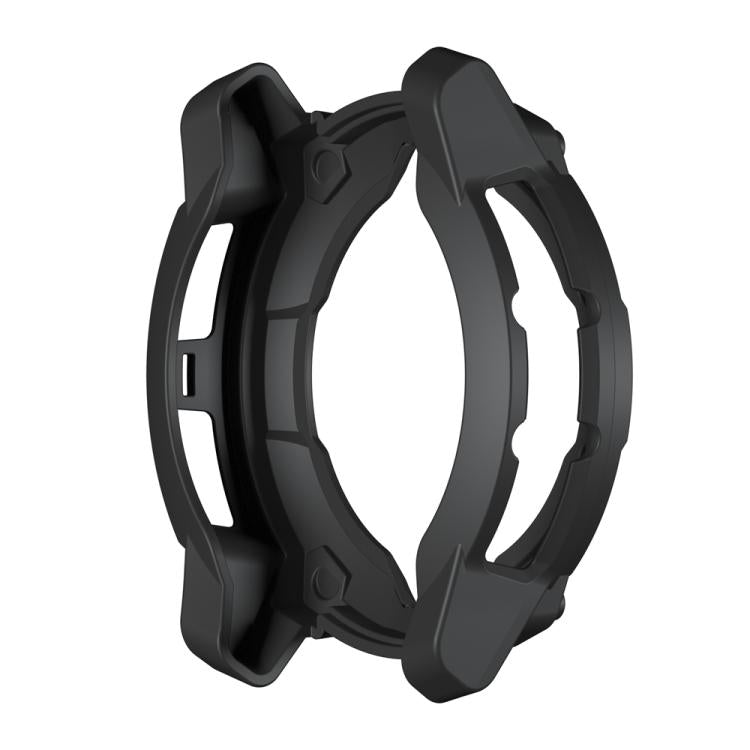 For Garmin Instinct 3 Solar 45mm Half Coverage Hollow TPU Armor Watch Protective Case
