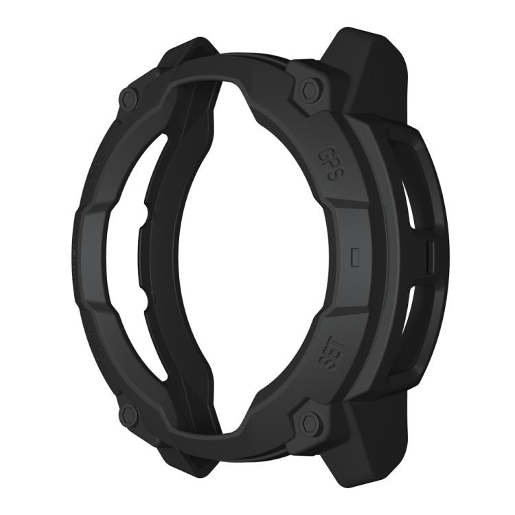 For Garmin Instinct 3 Solar 45mm Half Coverage Hollow TPU Armor Watch Protective Case