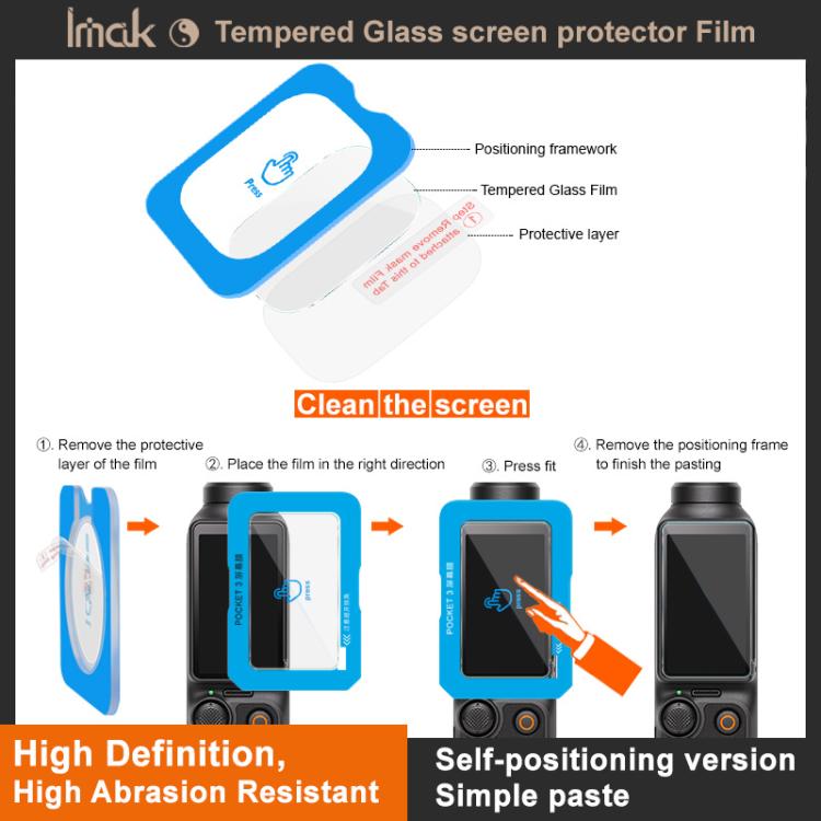 For DJI Osmo 360 imak Tempered Glass Film, Self-positioning Version