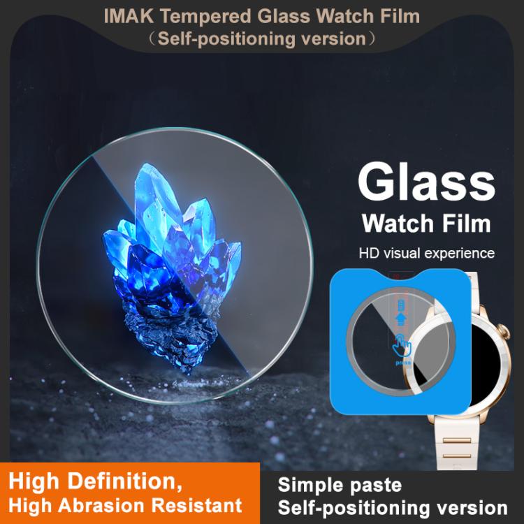 For OPPO Watch X3 Mini High Gloss Gold imak Tempered Glass Watch Film, Self-positioning Version