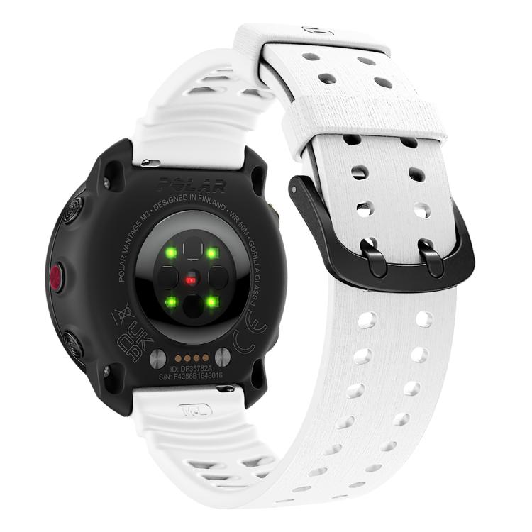 For Polar Vantage M3 Double Buckle Silicone Sport Watch Band