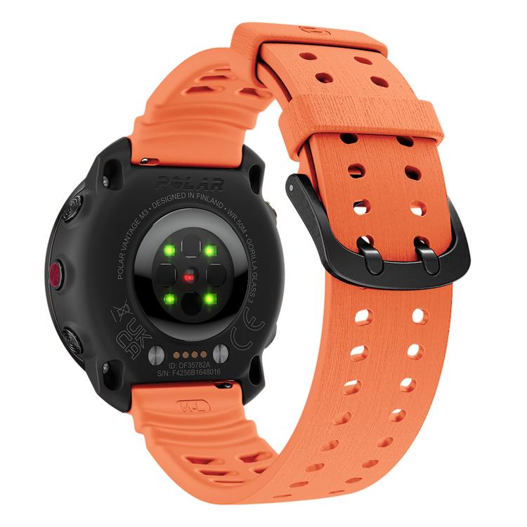 For Polar Vantage M3 Double Buckle Silicone Sport Watch Band