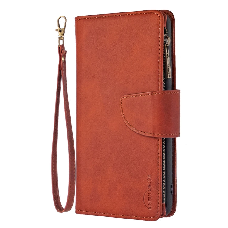 For Xiaomi Redmi Note 8T Skin Feel Detachable Magnetic Zipper Horizontal Flip PU Leather Case with Multi-Card Slots & Holder & Wallet & Photo Frame & Lanyard