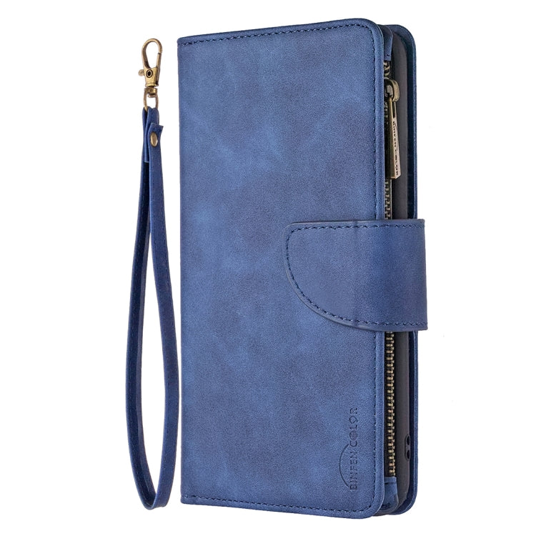 For Xiaomi Redmi Note 8T Skin Feel Detachable Magnetic Zipper Horizontal Flip PU Leather Case with Multi-Card Slots & Holder & Wallet & Photo Frame & Lanyard