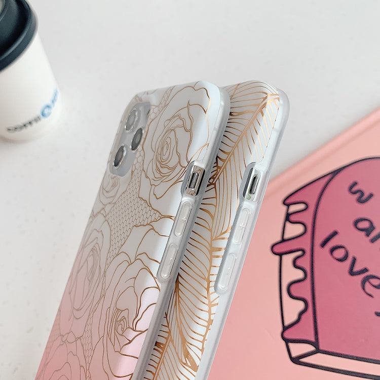 For iPhone 12 mini Gilding Pattern Soft TPU Protective Case