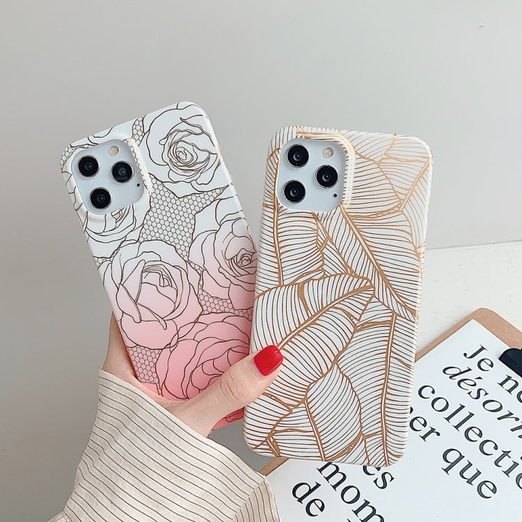 For iPhone 12 mini Gilding Pattern Soft TPU Protective Case
