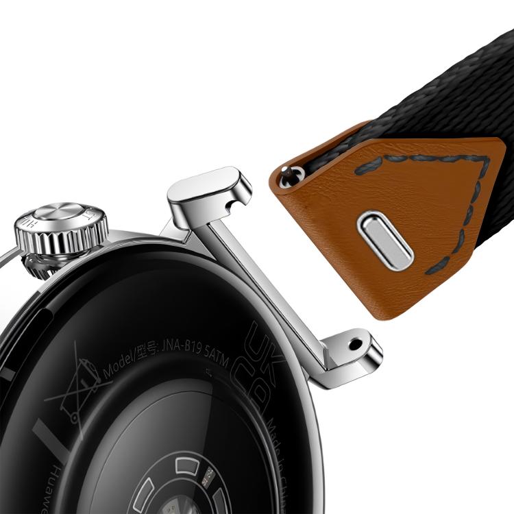 For Huawei Watch GT 5 41mm Quick Release Button Hybrid Braid Watch Band