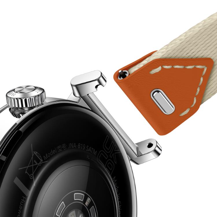For Huawei Watch GT 5 41mm Quick Release Button Hybrid Braid Watch Band