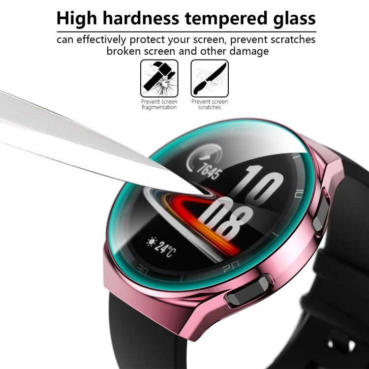 For Huawei Watch GT2e 2 in 1  Tempered Glass Screen Protector + Fully Plating PC Case