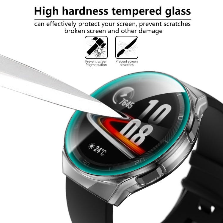For Huawei Watch GT2e 2 in 1  Tempered Glass Screen Protector + Fully Plating PC Case