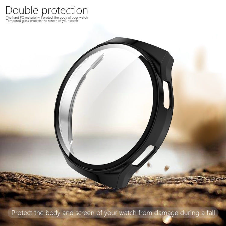 For Huawei Watch GT2e 2 in 1  Tempered Glass Screen Protector + Fully Plating PC Case