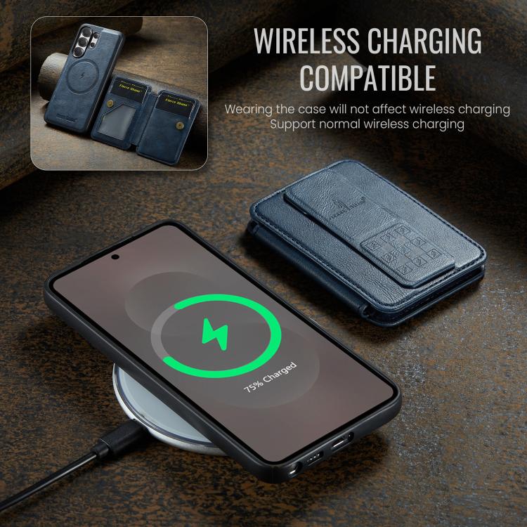 For Samsung Galaxy S26 Ultra 5G Fierre Shann FS028 MagSafe RFID Card Holder Back Phone Case