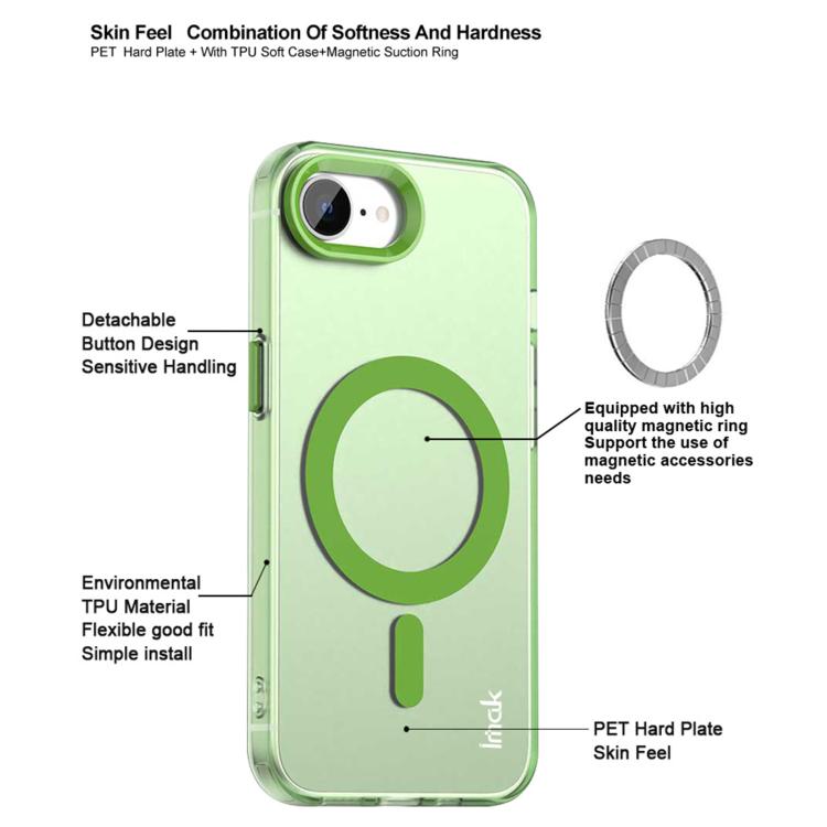 For iPhone 16e / 17e IMAK Candy Series Shockproof MagSafe Phone Case