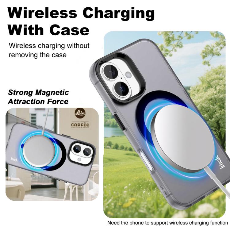 For iPhone 16 IMAK Candy Series Shockproof MagSafe Phone Case