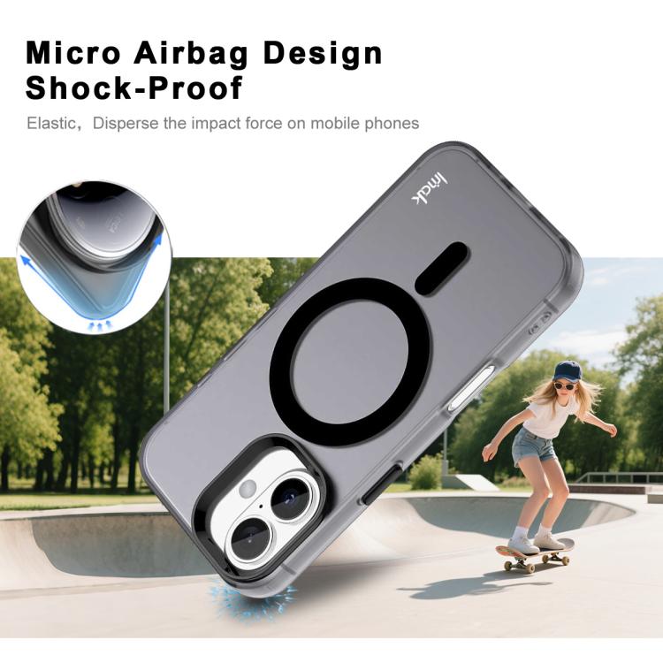 For iPhone 16 Plus IMAK Candy Series Shockproof MagSafe Phone Case