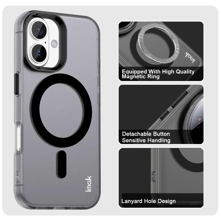 For iPhone 16 Plus IMAK Candy Series Shockproof MagSafe Phone Case
