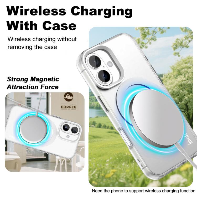 For iPhone 16 Plus IMAK Candy Series Shockproof MagSafe Phone Case