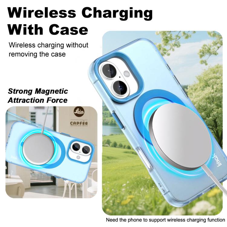 For iPhone 16 Plus IMAK Candy Series Shockproof MagSafe Phone Case