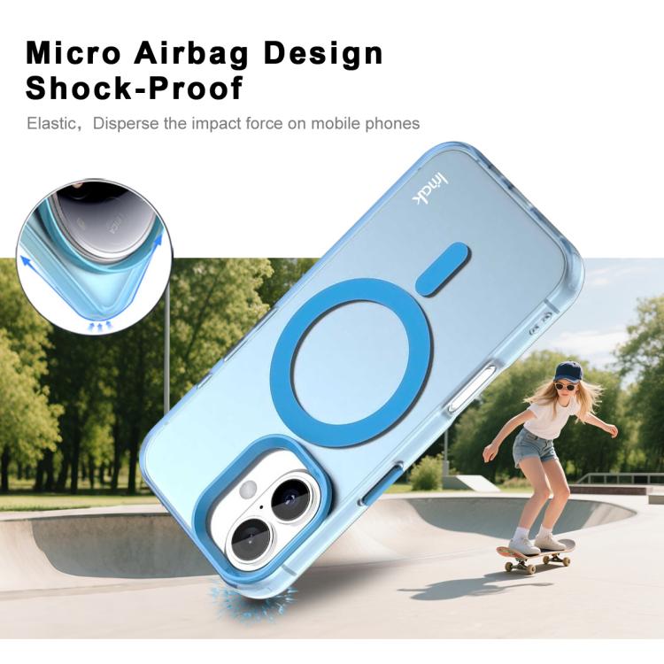For iPhone 16 Plus IMAK Candy Series Shockproof MagSafe Phone Case