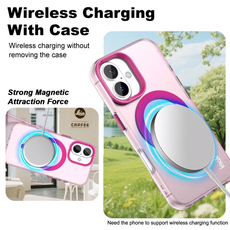 For iPhone 16 Plus IMAK Candy Series Shockproof MagSafe Phone Case