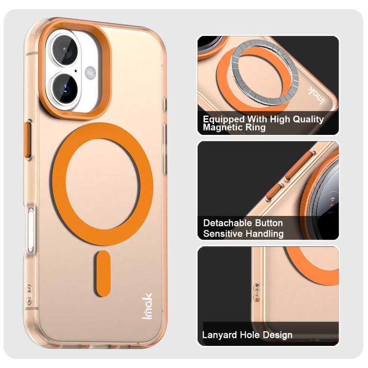For iPhone 16 Plus IMAK Candy Series Shockproof MagSafe Phone Case