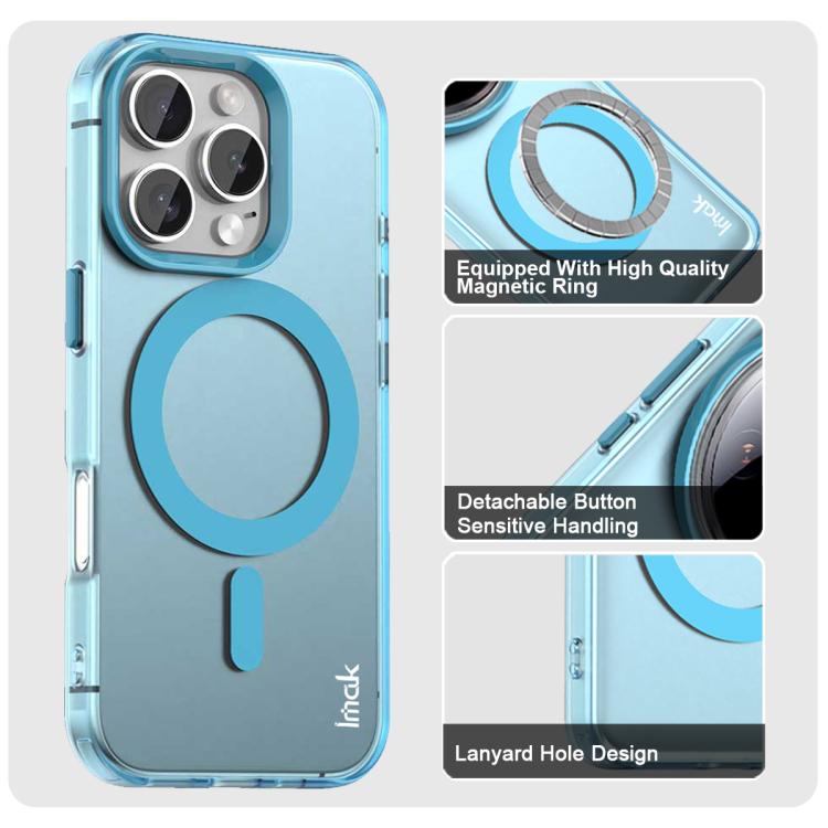 For iPhone 16 Pro IMAK Candy Series Shockproof MagSafe Phone Case