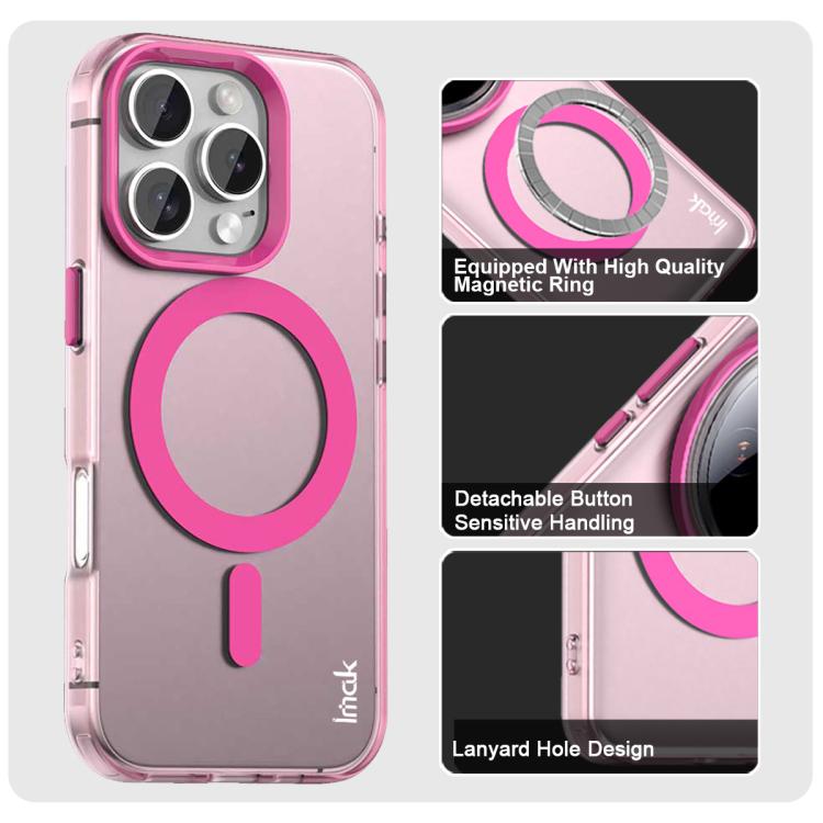 For iPhone 16 Pro IMAK Candy Series Shockproof MagSafe Phone Case