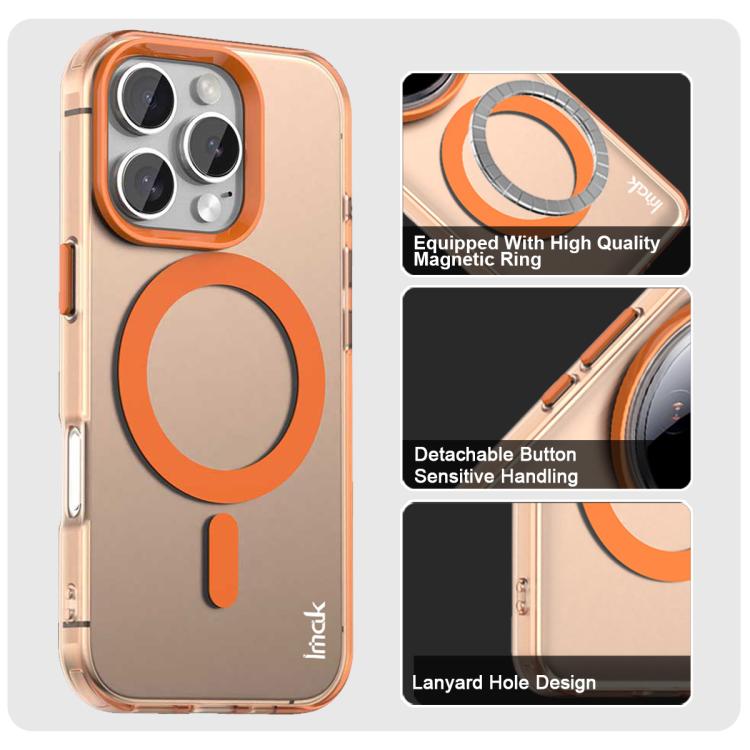 For iPhone 16 Pro IMAK Candy Series Shockproof MagSafe Phone Case