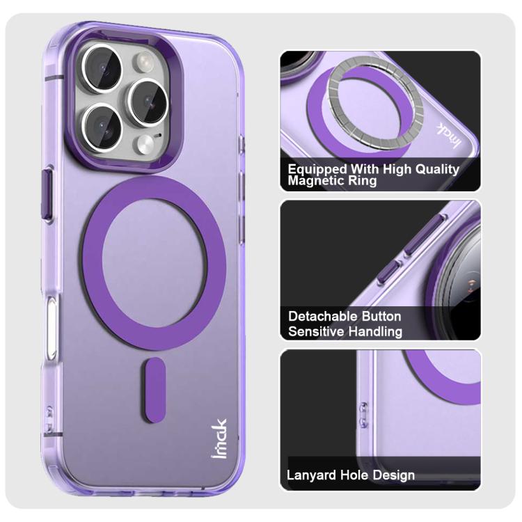 For iPhone 16 Pro Max IMAK Candy Series Shockproof MagSafe Phone Case
