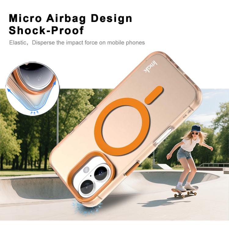 For iPhone 17 IMAK Candy Series Shockproof MagSafe Phone Case