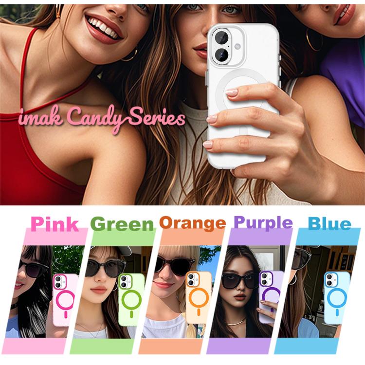 For iPhone 17 IMAK Candy Series Shockproof MagSafe Phone Case