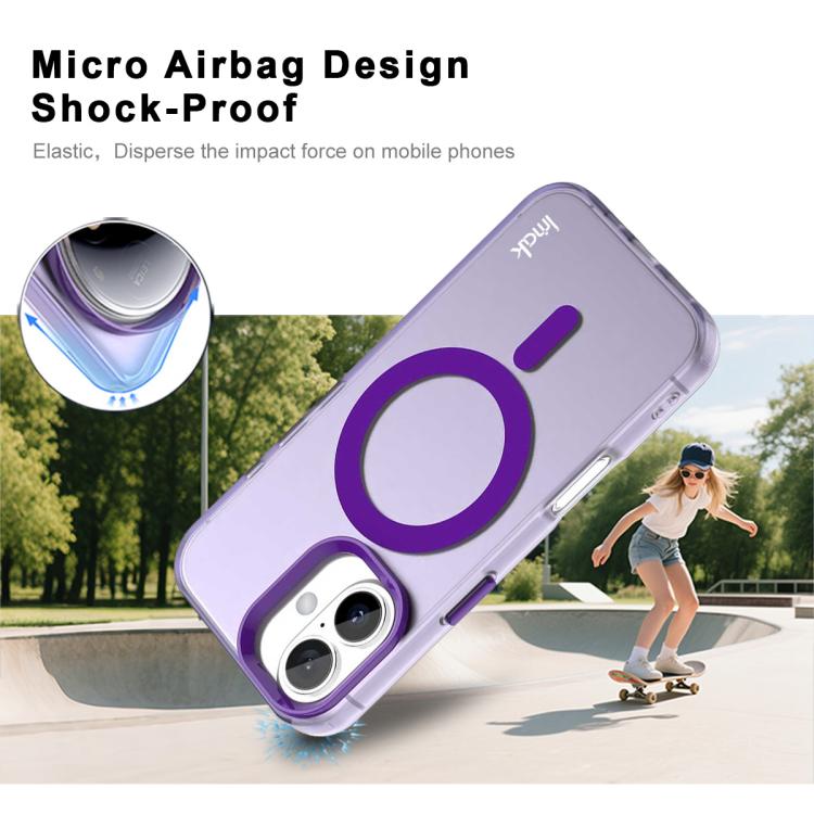 For iPhone 17 IMAK Candy Series Shockproof MagSafe Phone Case
