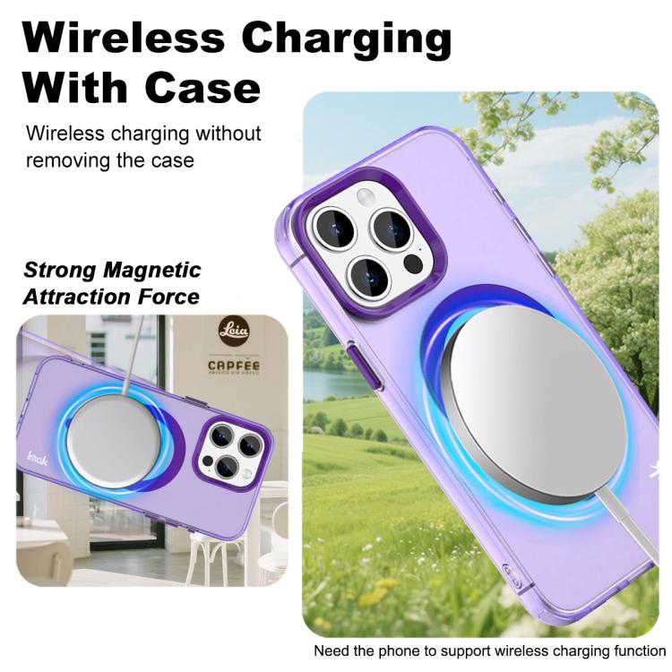 For iPhone 15 Pro IMAK Candy Series Shockproof MagSafe Phone Case