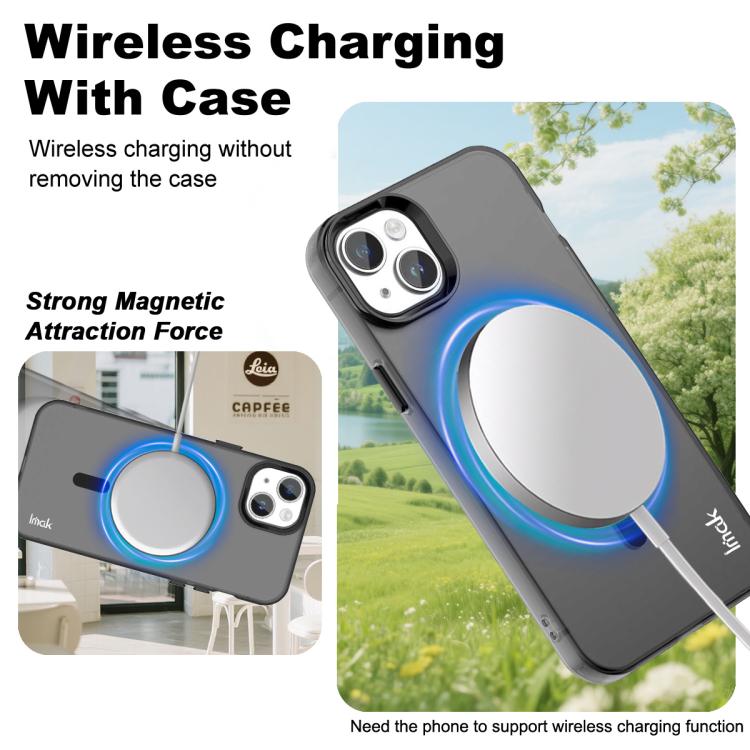 For iPhone 15 Plus IMAK Candy Series Shockproof MagSafe Phone Case