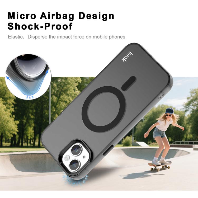 For iPhone 15 IMAK Candy Series Shockproof MagSafe Phone Case
