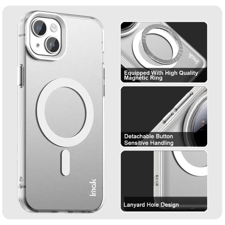 For iPhone 15 IMAK Candy Series Shockproof MagSafe Phone Case