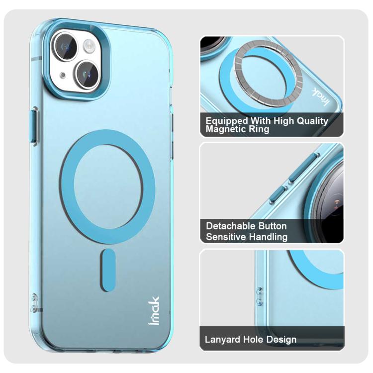 For iPhone 15 IMAK Candy Series Shockproof MagSafe Phone Case