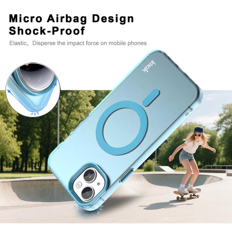 For iPhone 15 IMAK Candy Series Shockproof MagSafe Phone Case
