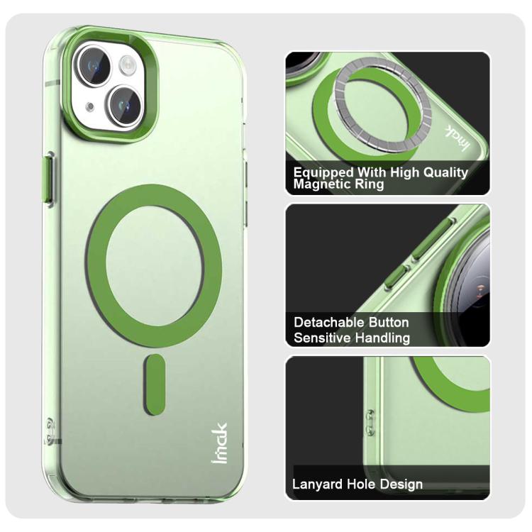 For iPhone 15 IMAK Candy Series Shockproof MagSafe Phone Case