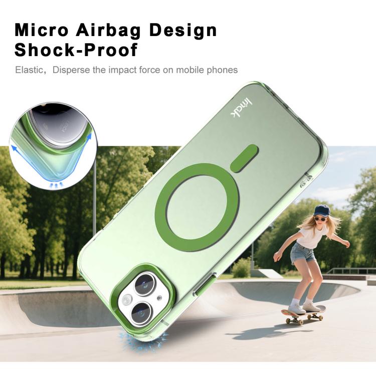 For iPhone 15 IMAK Candy Series Shockproof MagSafe Phone Case