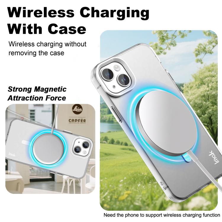 For iPhone 13 / 14 IMAK Candy Series Shockproof MagSafe Phone Case