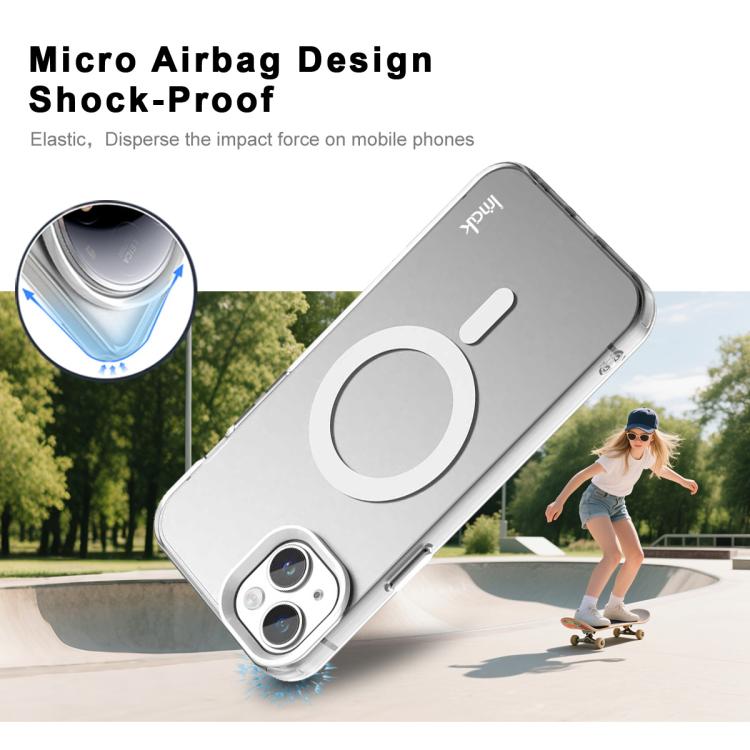 For iPhone 13 / 14 IMAK Candy Series Shockproof MagSafe Phone Case