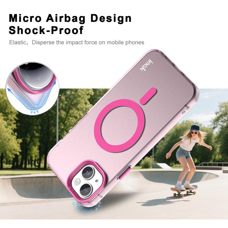 For iPhone 13 / 14 IMAK Candy Series Shockproof MagSafe Phone Case