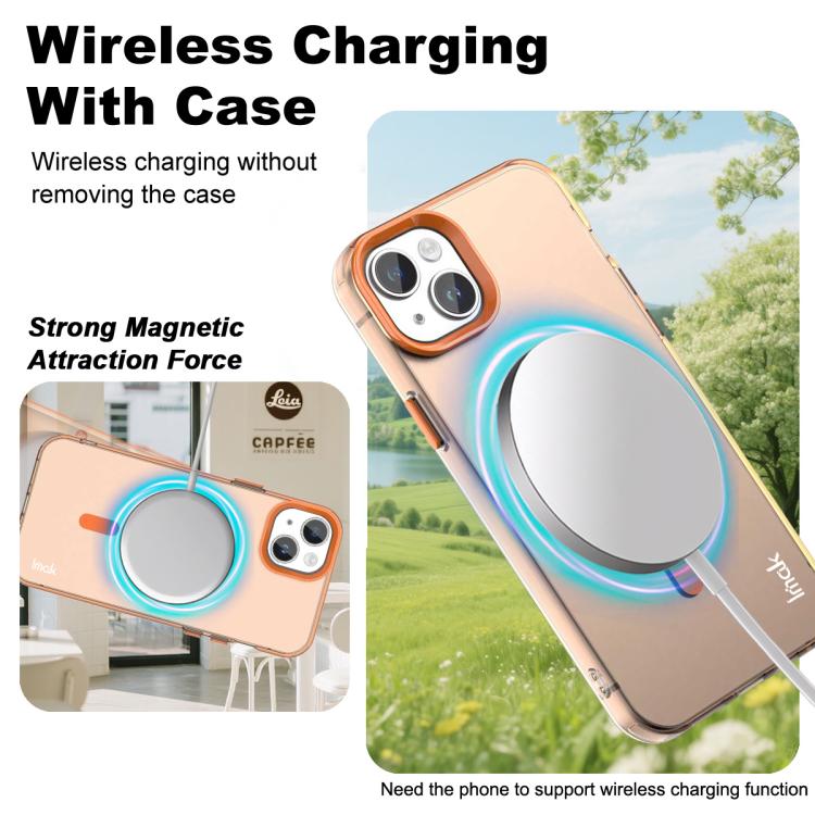 For iPhone 13 / 14 IMAK Candy Series Shockproof MagSafe Phone Case
