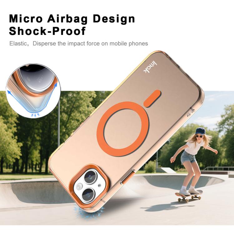 For iPhone 13 / 14 IMAK Candy Series Shockproof MagSafe Phone Case