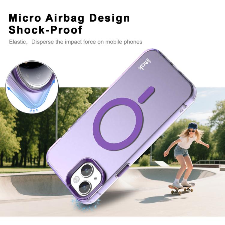 For iPhone 13 / 14 IMAK Candy Series Shockproof MagSafe Phone Case