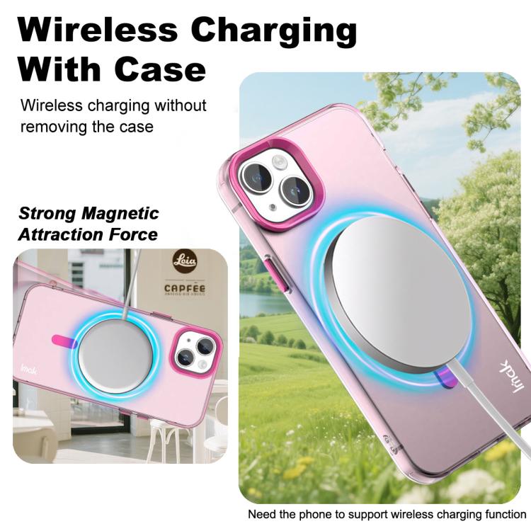 For iPhone 14 Plus IMAK Candy Series Shockproof MagSafe Phone Case