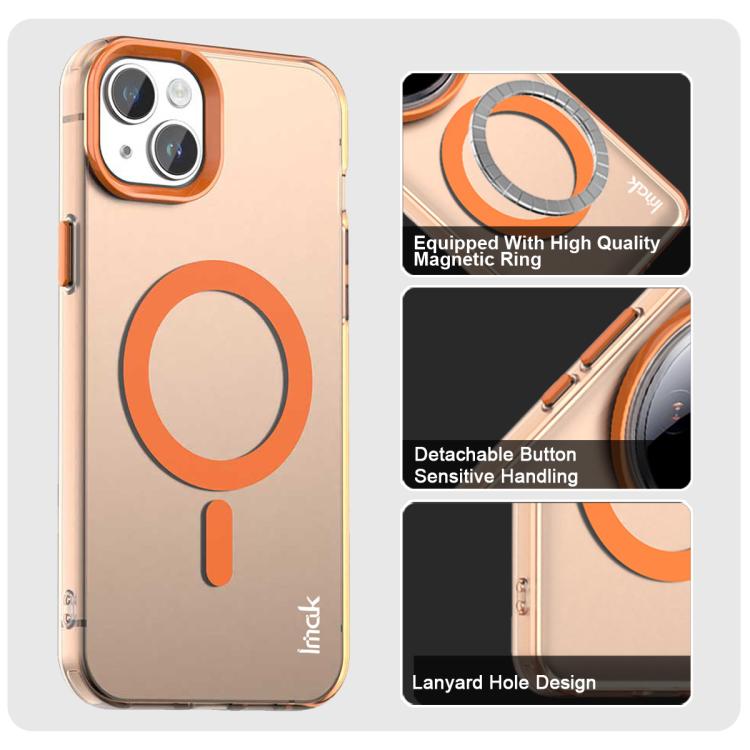 For iPhone 14 Plus IMAK Candy Series Shockproof MagSafe Phone Case