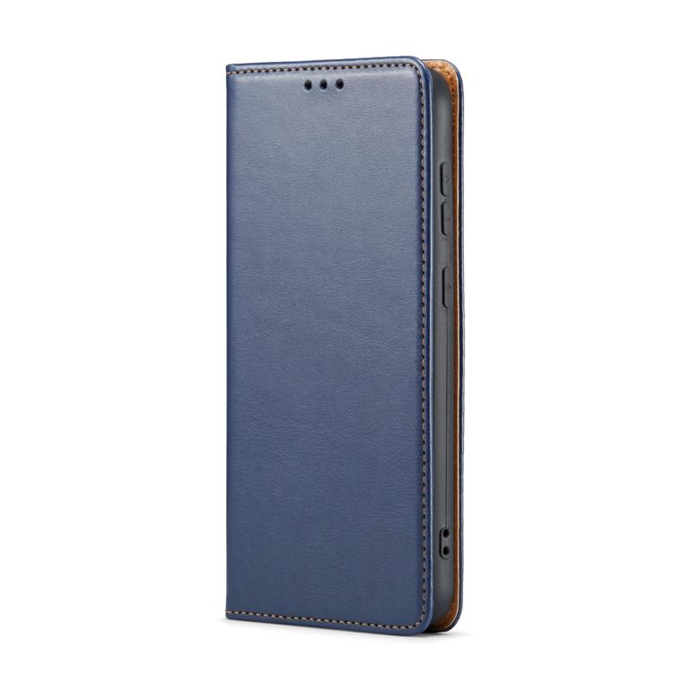 For Samsung Galaxy S25+ 5G Fierre Shann PU Genuine Leather Texture Phone Case